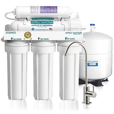 APEC WATER 6 Stage 75 GPD Alkaline Reverse Osmosis Water Filter System ROES-PH75 • $239.99