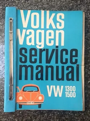 VOLKWAGEN SERVICE MANUAL VW 1300-1500 (used) • $19.95