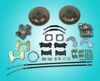 64-77 GM 10 12 Bolt Rear Axle End Disc Brake Conversion Kit With Parking Brake  • $349