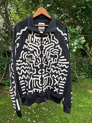 $700 • Buy Keith Haring Jeremy Scott Adidas Track Jacket XL
