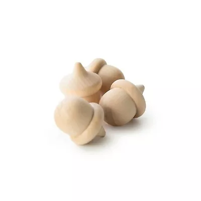 10- Natural Wooden Acorns Wood Acorns Waldorf Acorns DIY Acorns Fall Decor Wood • $10.99