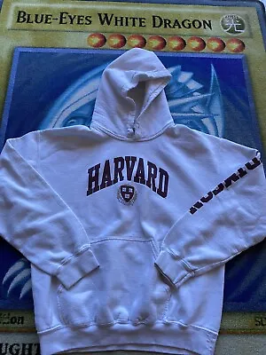 Vintage 90s Y2K Harvard University Sweatshirt Size M Connecticut Yale Brown CT • $31.49