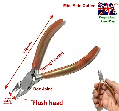 £6.20 • Buy Mini Side Cutting Pliers Flush Cable Cutter Precision Micro Shear 130mm Box Join
