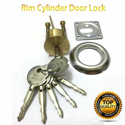 NEW 6 Keys Rim Cylinder Dimple 6 Pins - Replacement Door Lock Nightlatch Latch • $15.39