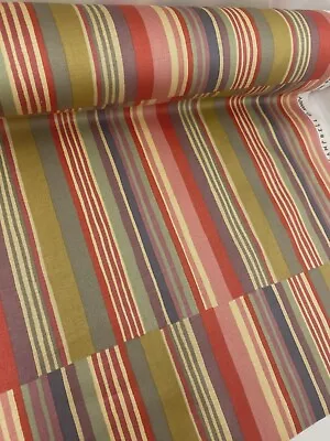 6 Metres Collier & Campbell Sherpa Striped Curtain Fabric FREE POSTAGE • £50