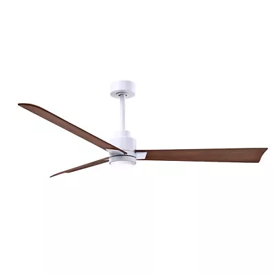 Matthews Fan Alessandra 1 3 Blade 56  Ceiling Fan White/Walnut - AKLK-MWH-WN-56 • $405