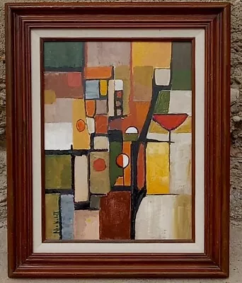 Abstract Expressionist Mid Century Modern Style Painting Modernist After • $120