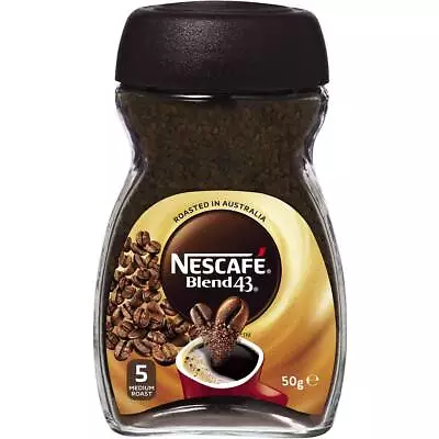 Nescafe Blend 43 Smooth Medium Roast Instant Coffee Jar 50g • $17