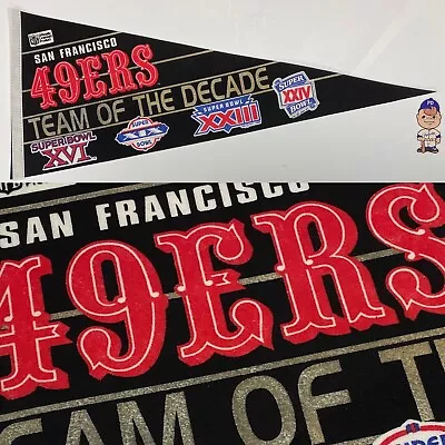 Vintage San Francisco 49'ers SF Pennant 12x30 Football California Super Bowl • $29.95