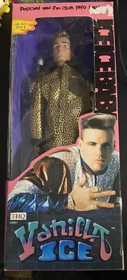 Vintage SEALED Vanilla Ice Action Figure Doll 1991 THQ Toy Golden Jag #9001 • $50