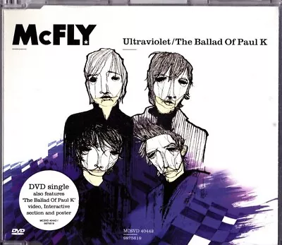 MCFLY - Ultraviolet The Ballad Of Paul K  4 TK DVD + POSTER & Hype Sticker VGC • £1.75
