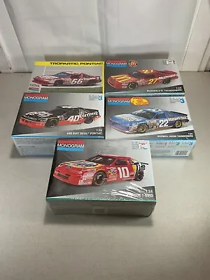 Lot Of 5 Sealed Monogram 1:24 NASCAR Model Kits Lot H • $59.95