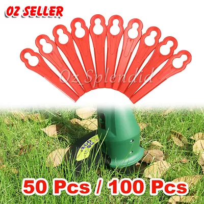 50/100Pcs Grass Trimmer Blades Plastic Ozito Weed For KULLER BOSCH Brushcutter • $6.99