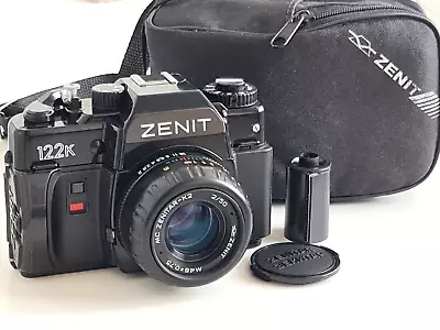 TESTED! Zenit-122k + MC Zenitar-K2 2/50mm Pentax K Mount SLR Film Vintage Camera • £118.80