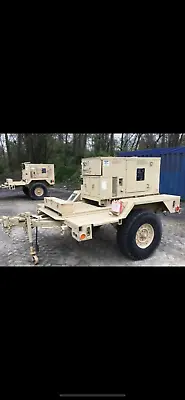 $7100 • Buy Fermont MEP-803A 10kW Diesel Military Generator 1 And 3 Phase 60hz W Trailer