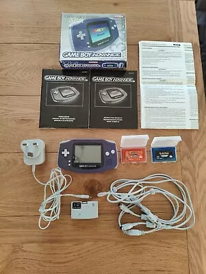 Nintendo Game Boy Advance Purple Handheld System • £30
