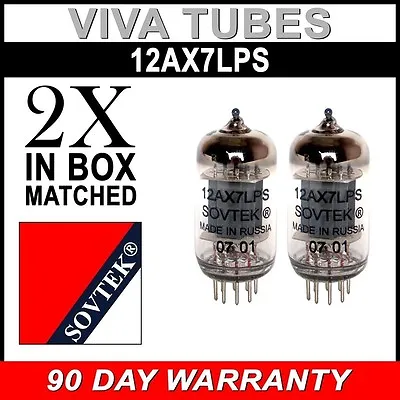 New Matched Pair Sovtek 12AX7LPS / ECC83 / 12AX7 Vacuum Tube FREE SHIP • $66.73