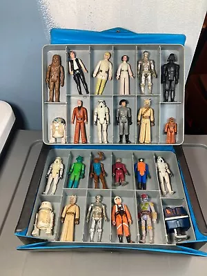 Vintage Star Wars Kenner Case COMPLETE SET Of Original Figures Luke Boba Fett • $299