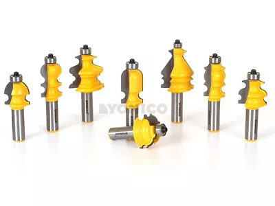 8 Pc. Architectural Molding Router Bit Package Kit • $89.95