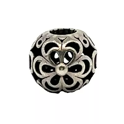 Authentic Pandora Openwork Floral Sterling Silver Charm Bead! 140 • $19.99