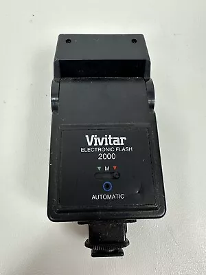 Vivitar 2000 Electronic Flash Hot Shoe Mount For SLR DSLR Cameras   • $14.99