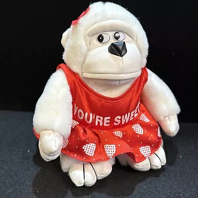 TB Trading Co You're Sweet White Gorilla 8  Plush Stuffed Animal Toy Vintage • $22