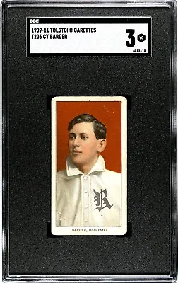 T206 Tolstoi: CY BARGER Rochester Bronchos Clean & Centered ~ SGC 3 • $387.50