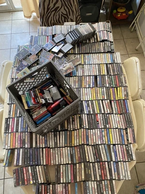 $2000 • Buy Vintage Cassette Tape Bulk Lot Rock Funk HipHop Rap Pop RnB Soul Jazz Blues