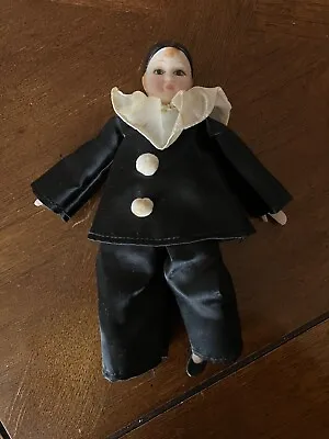 Vintage Porcelain Mime Clown Doll 7  Tall • $34.49