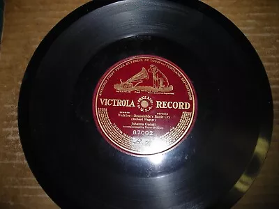 Rare 1908 Patent VICTROLA 1-Sided 78/JOHANNA GADSKI-Soprano W. Victor Orch./E! • $4.50