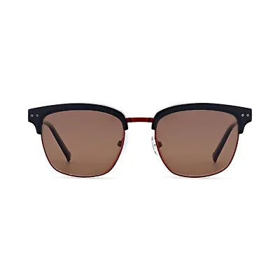 MOREL Parker NR19 Black & Red Polarized Plastic Sunglasses Frame 53-19-145 • $160