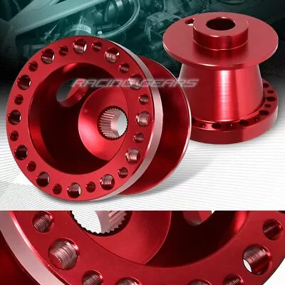 Red T-6061 Aluminum 6-hole Steering Wheel Hub Adapter Kit For 95-98 Nissan 200sx • $26.75