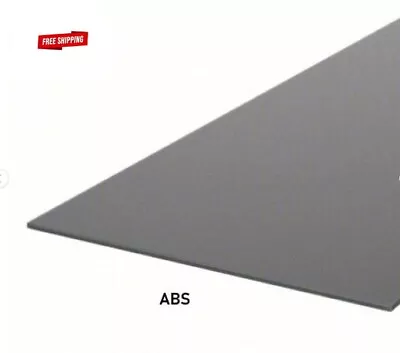 1/8  Thick ABS Plastic Sheet 48  L X 12  W Opaque Black • $27.98