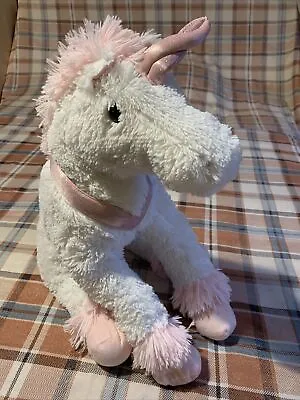 Large Pink Unicorn Horse Pony 20” 50cm Plush Soft Cuddly Toy Asda K6 • £10