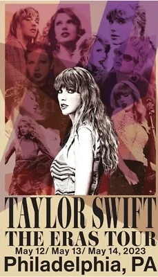 $64.99 • Buy Official Taylor Swift Concert Poster Philadelphia PA Eras Tour May 2023 14  X 24