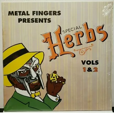 $49.95 • Buy NEW Sealed MF DOOM Vinyl LP Special Herbs Volume 1 & 2 KMD Instrumentals 