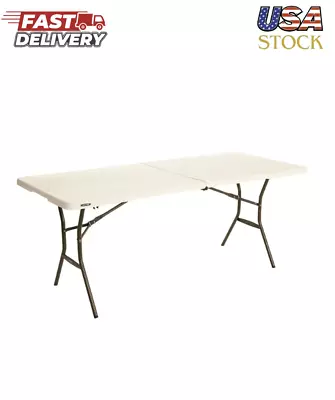 Lifetime 6 Ft. Fold-in-Half Table: Almond • $59.99