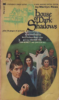 Marilyn Ross - House Of Dark Shadows 1970 Dark Shadows Paperback • $16.70