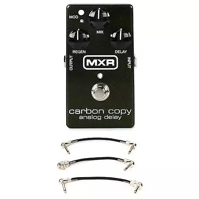 MXR M169 Carbon Copy Analog Delay Pedal With 3 Patch Cables • $158