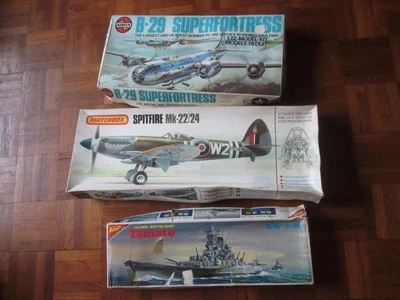 £8.50 • Buy Yamato Battelship Matchbox Spitfire Mk 22/24 Airfix B-29 Superfortress Spares