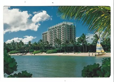 Hawaii Kahala Hilton Resort Hotel Honolulu HI Beach Boat  Vtg Postcard • $6.99