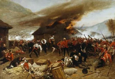 The Defence Of Rorke's Drift 1879 Alphonse De Neuville Zulu War Art Print Poster • £3.99