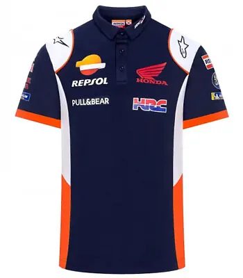 Gp Racing Repsol Team Honda Replica Hrc Polo Short Sleeve Unisex - 18502 • £117.08