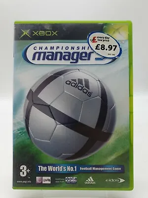 Championship Manager 5 (Microsoft Xbox 2005) Eidos Complete With Manual • £3.99
