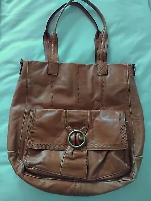 Ollie & Nic Tan Leather Large Handbag • £0.99