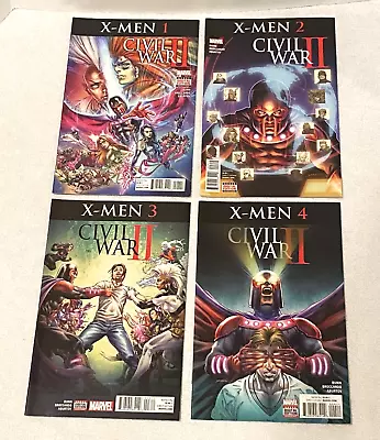 X  MEN    Civil War II    2016 Full Run 1-4  MARVEL Book Set  VF/NM • $9.50