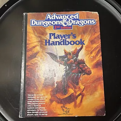 Players Handbook Advanced Dungeons & Dragons Second Edition TSR 2101 1989 AD&D • $59.99