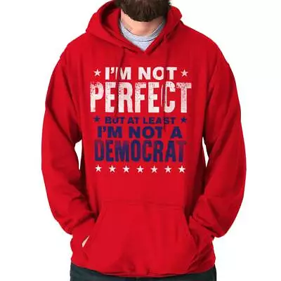 At Least Im Not Democrat Pro Trump Republican Right Wing Hooded Sweatshirt • $34.99