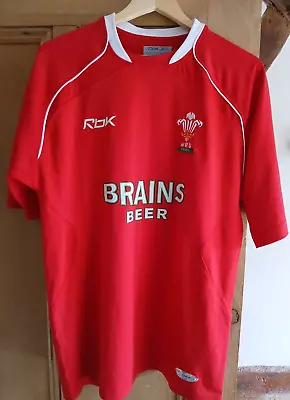 Wales Reebok  Brains Beer Rugby Top Size Small Used • £15