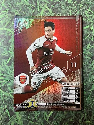 Panini WCCF 2017-18 Mesut Ozil Arsenal FC Refractor Soccer Card • $2